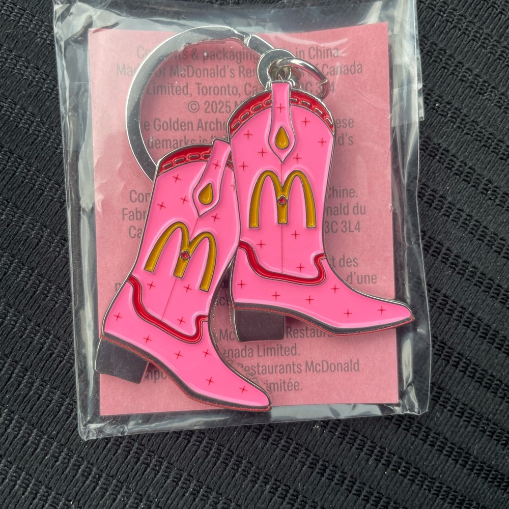 McDonald's Pink Shania Twain Cowboy Boot Key Chain